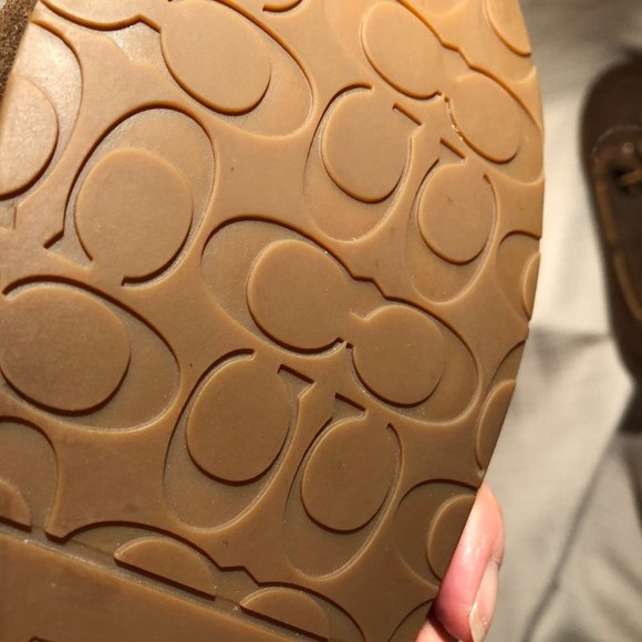 Coach women Shearling/Suede Moccasins slip on - Picture 8 of 9